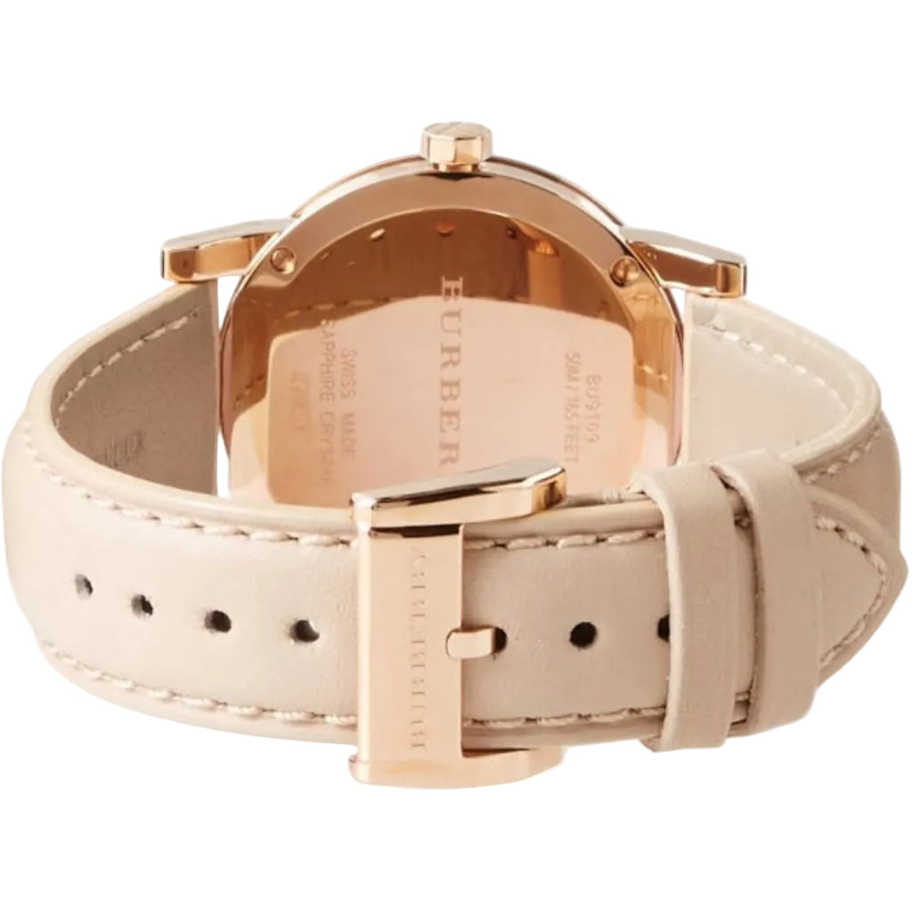 Burberry 34mm Ladies The City Leather Beige