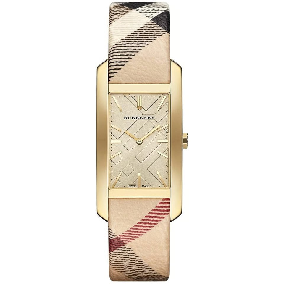 Burberry 20mm Ladies Pioneer Leather Gold