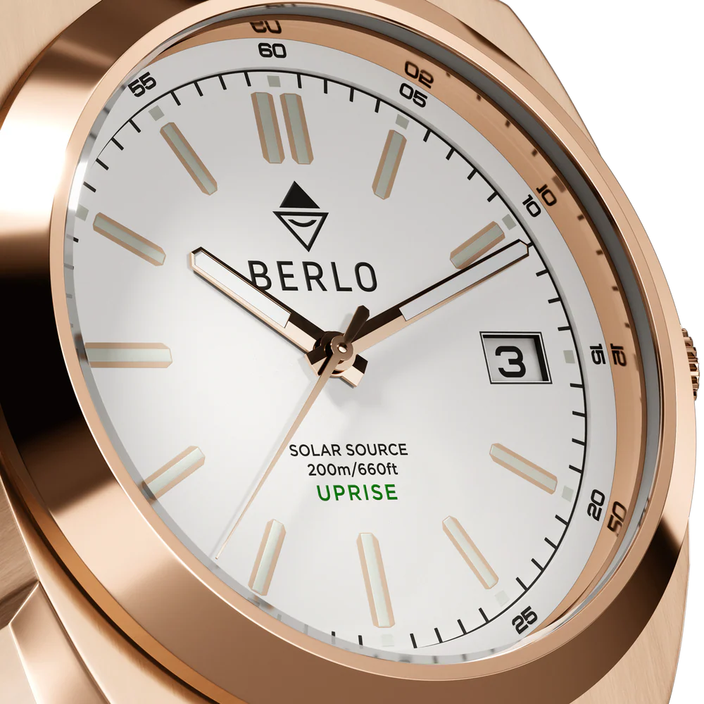 Berlo 36mm Unisex Uprise Rose Gold