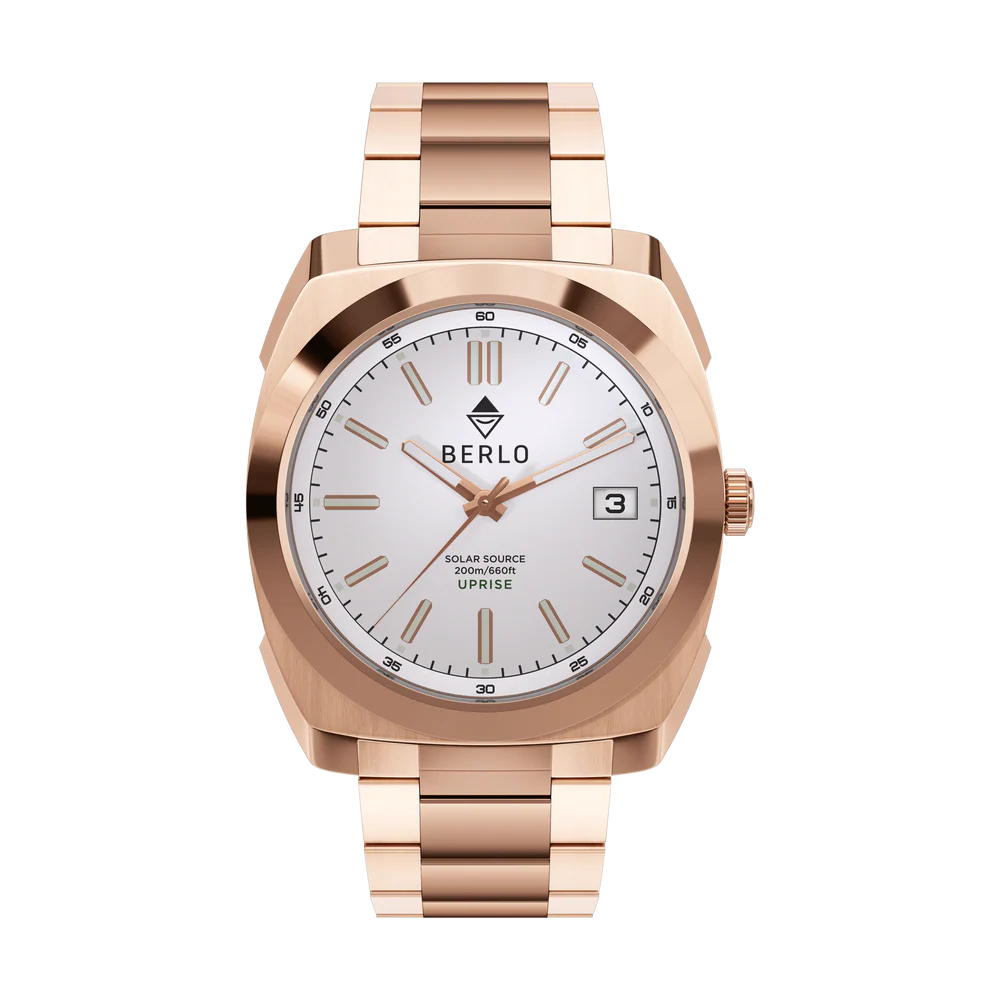 Berlo 36mm Unisex Uprise Rose Gold