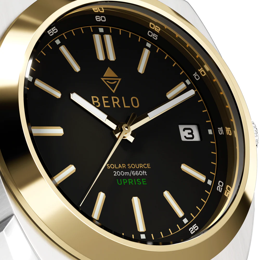 Berlo 41mm Men's Uprise Gold/Silver