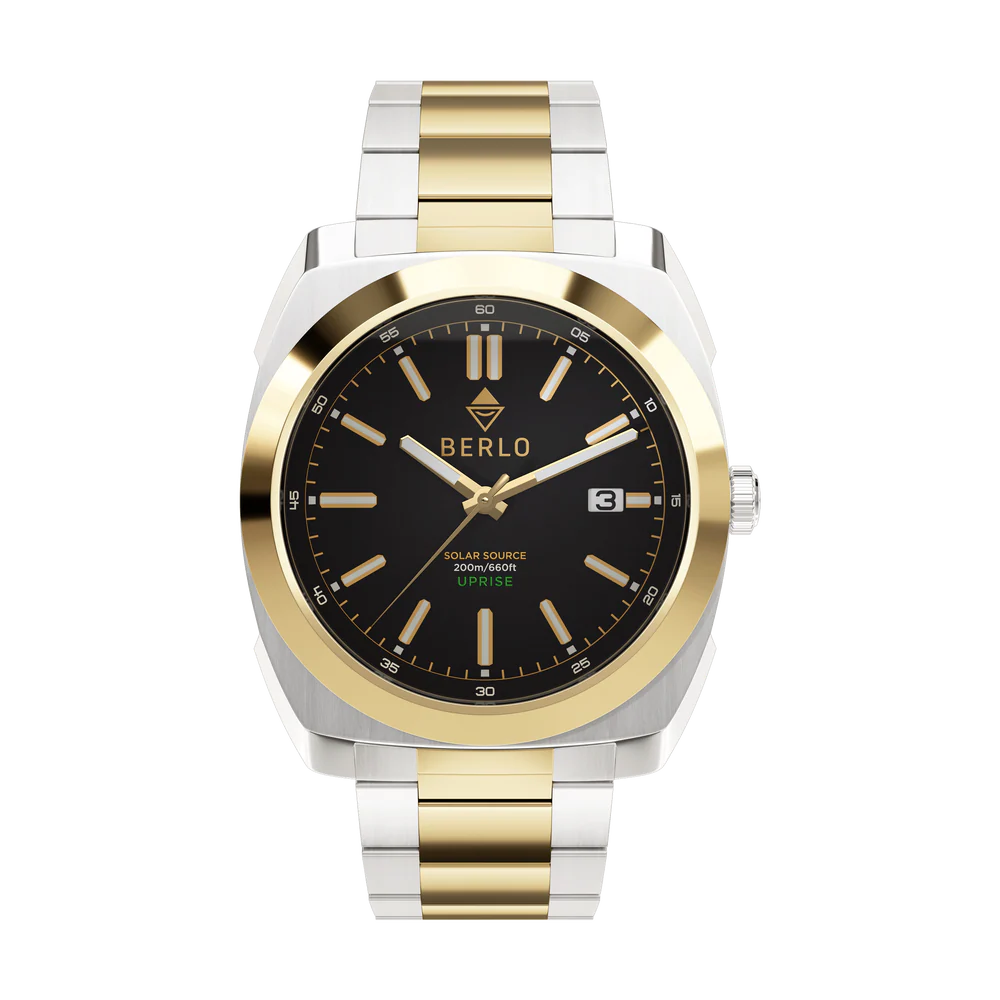 Berlo 41mm Men's Uprise Gold/Silver