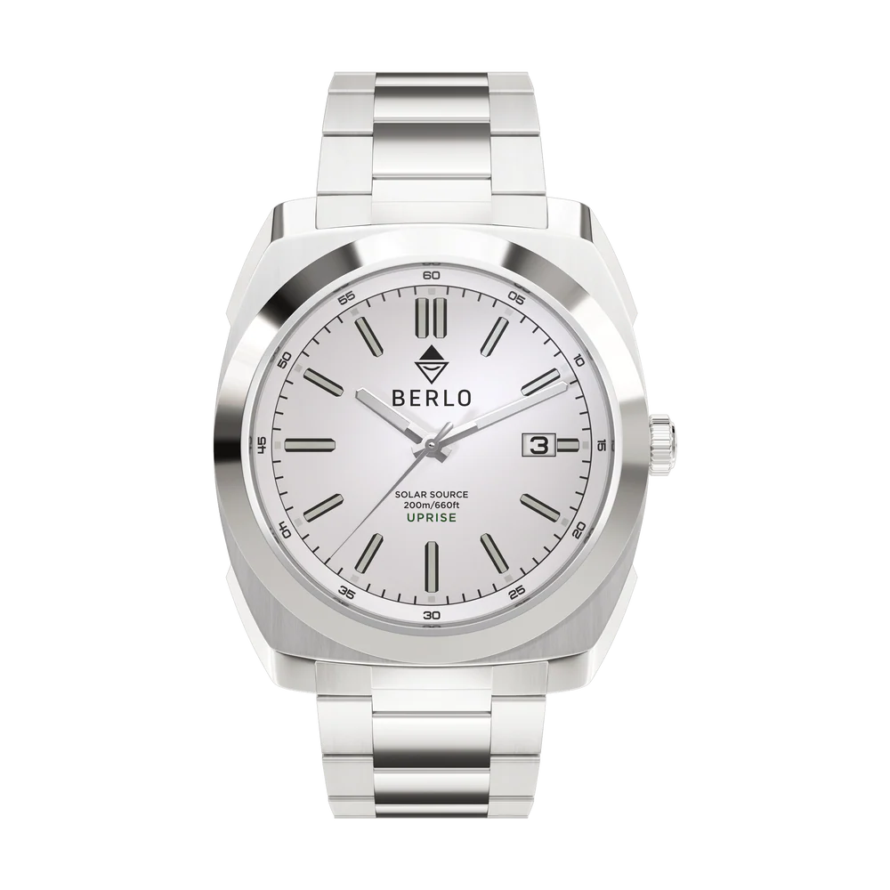 Berlo 41mm Men's Uprise Silver