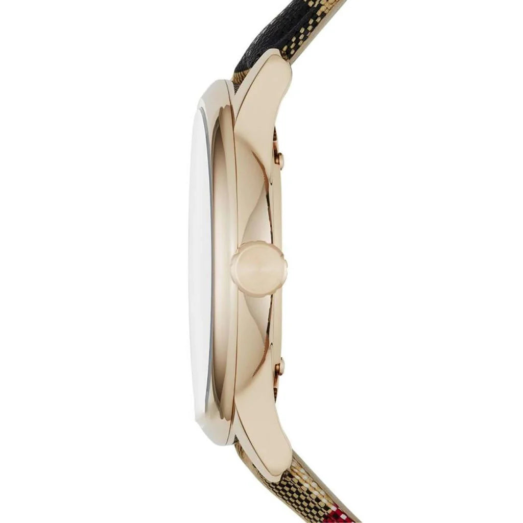 Burberry 40mm Men's Classic Horseferry Check Gold