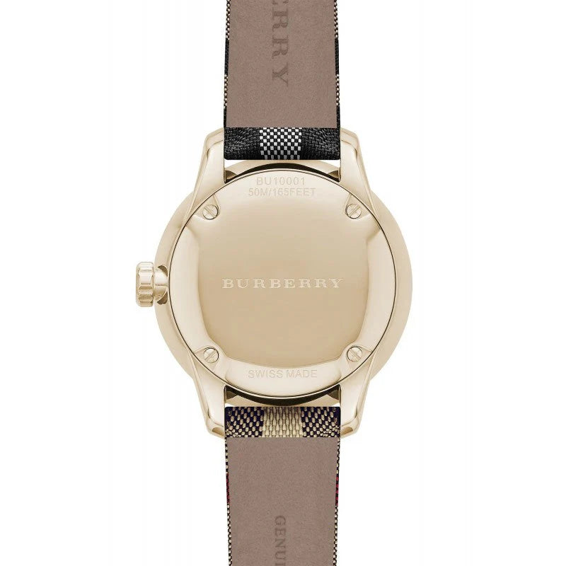 Burberry 40mm Men's Classic Horseferry Check Gold