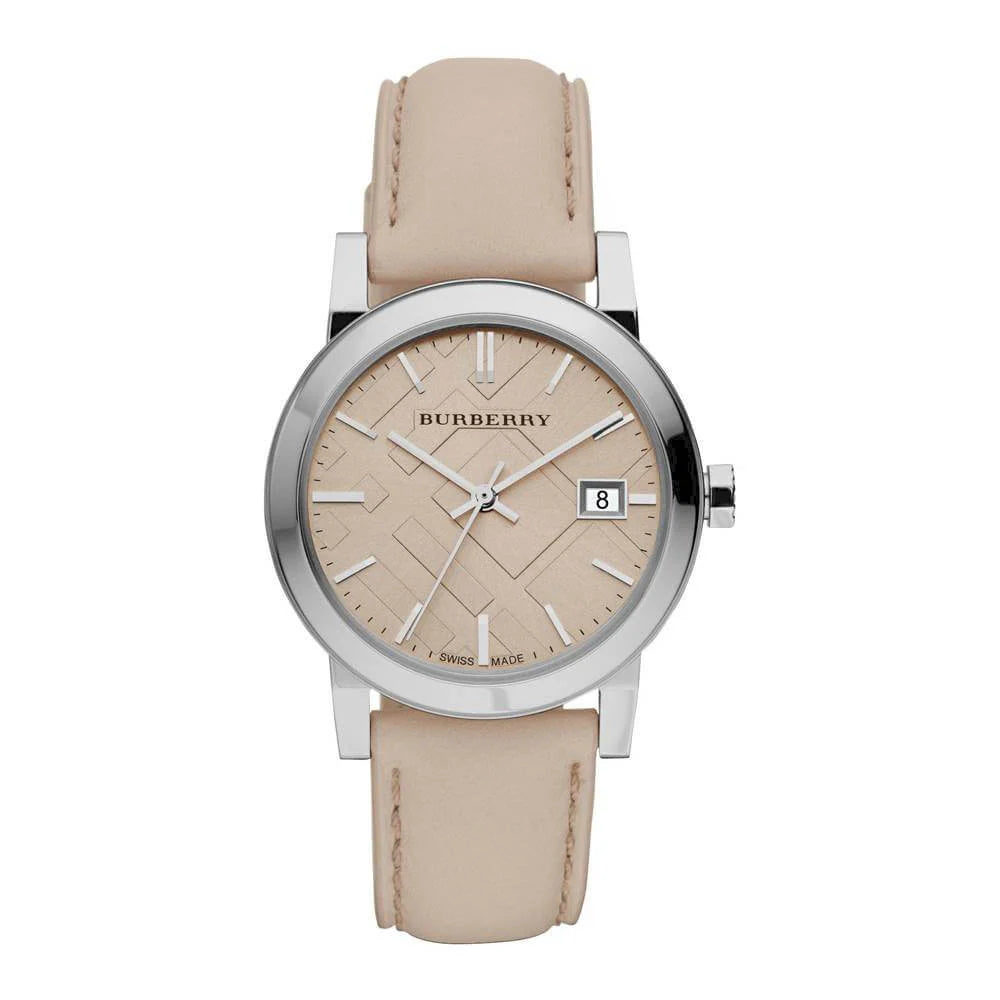 Burberry 34mm Ladies Heritage Check Dial Beige