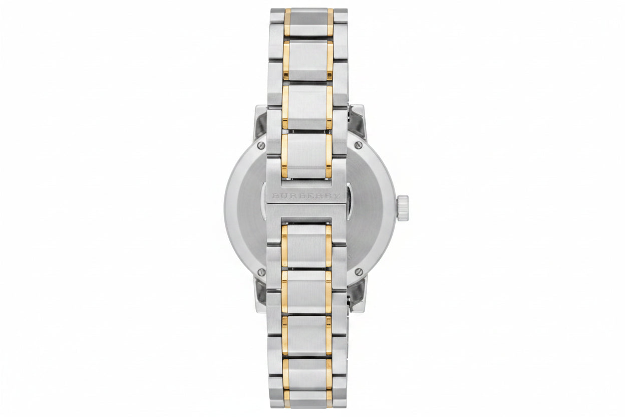Burberry 34mm ladies The City Two Tone Silver/Gold
