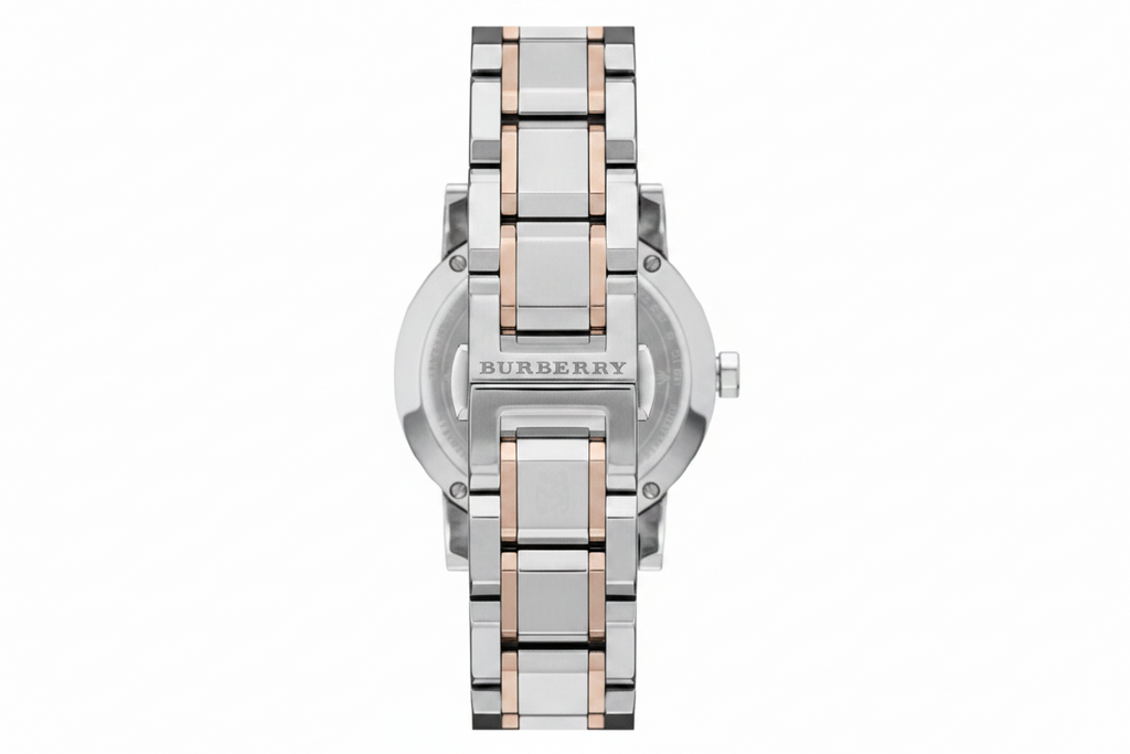 Burberry 26mm Ladies The City Two Tone Silver/Rose Gold