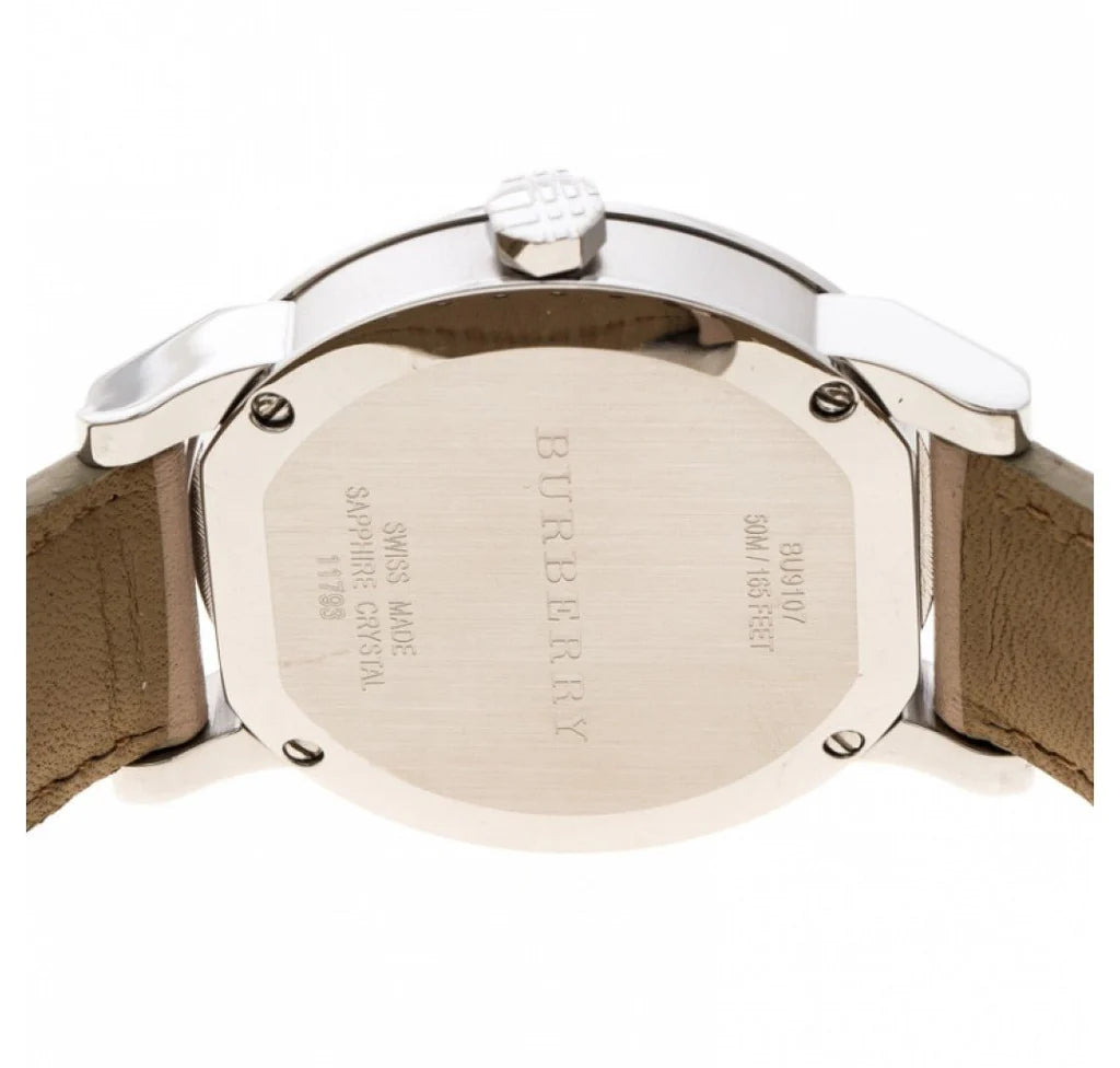 Burberry 34mm Ladies Heritage Check Dial Beige